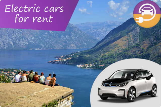 使用最新的出租电动汽车探索黑山
