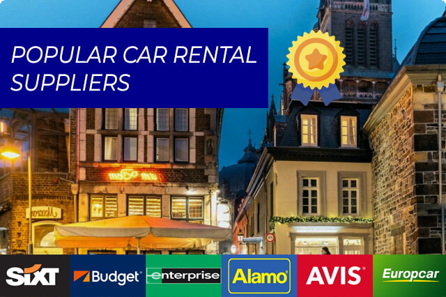 Aachen városközpontjának felfedezése a legjobb autókölcsönző cégekkel