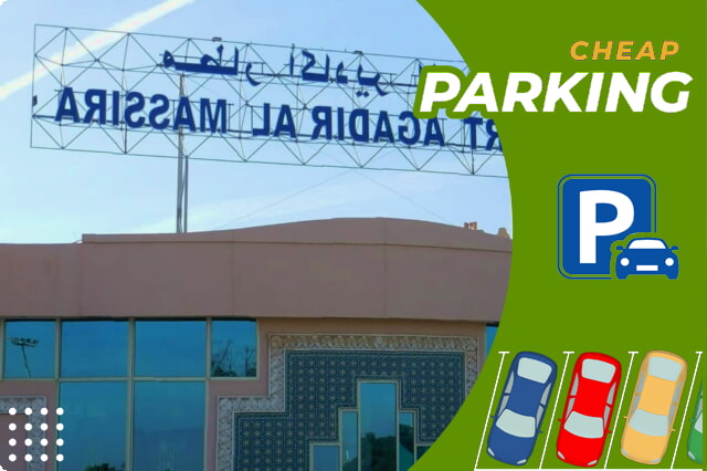 Parkeringsmöjligheter på Agadir flygplats