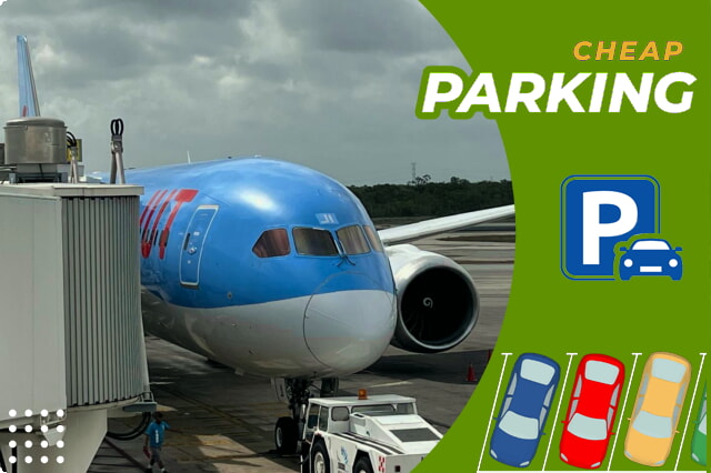 Parkeringsalternativer på Cancun flyplass