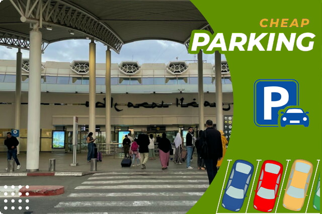 Hitta en parkeringsplats på Casablancas flygplats