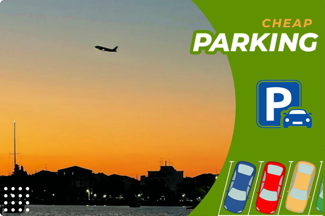 Hľadanie parkovacieho miesta na letisku Korfu