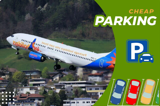 Opciones de aparcamiento en el aeropuerto de Innsbruck