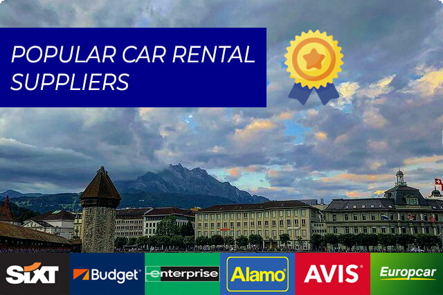 Découvrez Lucerne avec les meilleures sociétés de location de voitures