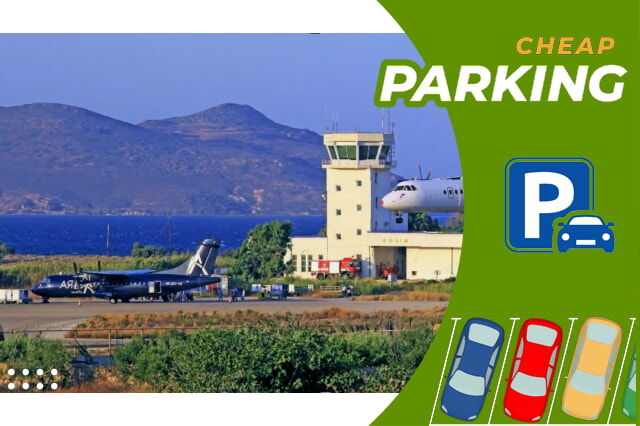 Besværlige parkeringsløsninger i Milos Lufthavn