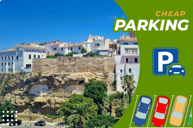 Finne det perfekte stedet å parkere bilen på i Menorca
