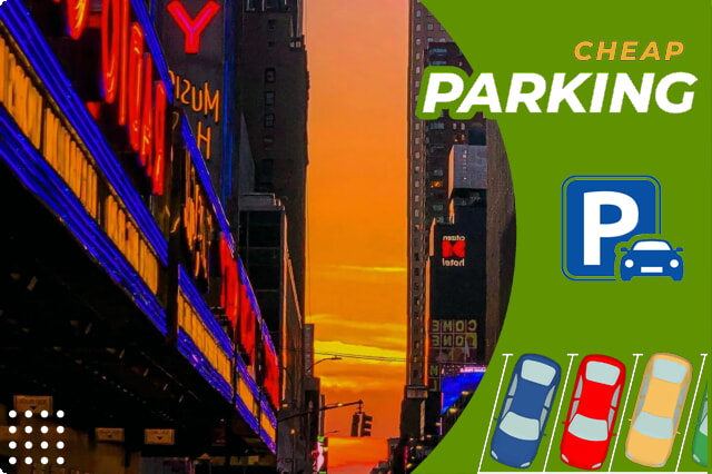 Hitta parkering på de livliga gatorna i New York