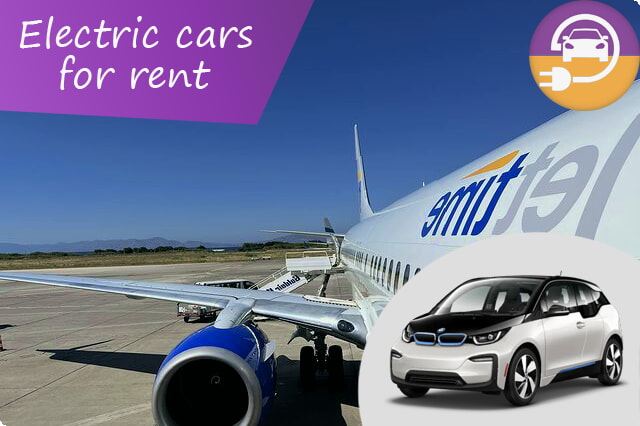 Eletrifique sua viagem: ofertas exclusivas de aluguel de carros elétricos no aeroporto de Rodes