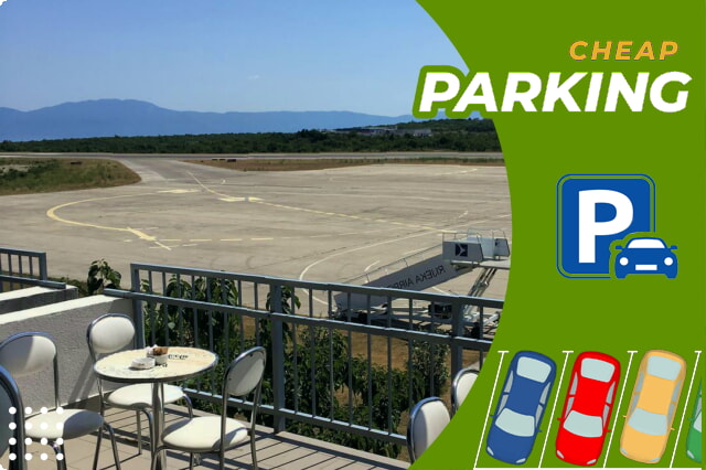 Pysäköintivaihtoehdot Rijekan lentoasemalla