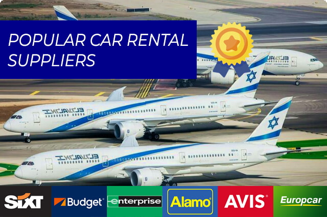 Automašīnu nomas iespēju izpēte Telavivas lidostā Ben Gurion