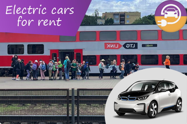 Elektrificeer uw reis: exclusieve aanbiedingen voor elektrische autoverhuur op het treinstation van Vilnius